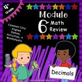 Engage NY 4th Grade Module 6 Review Pack - Decimals
