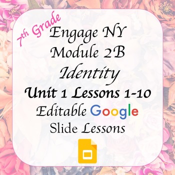 Preview of Engage NY 7th Grade Module 2B Unit 1 Google Slides