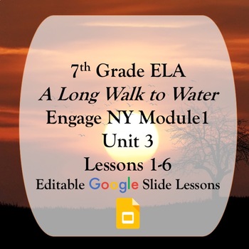 Preview of Engage NY 7th grade ELA Module 1 Unit 3 Google Slides