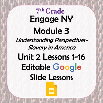 Preview of Engage NY 7th grade ELA Module 3 Unit 2 Google Slides