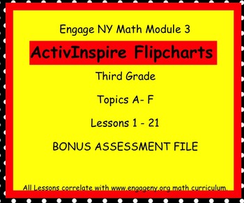 Preview of Engage NY ActivInspire  3rd Grade Module 3 Lessons 1-21