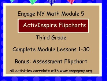 Preview of Engage NY ActivInspire  3rd Grade Module 5 Lessons 1-30