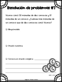 Engage NY Application Word Problems - 2nd Grade - In Spanish by Hilda ...