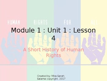 Preview of Human Rights: Engage NY Module 1 Lesson 4