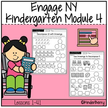 Preview of Engage NY Eureka Kindergarten Math Module 4 Bundle