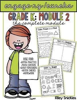 Preview of Engage NY/ Eureka Kindergarten: Module 2: The COMPLETE Bundle