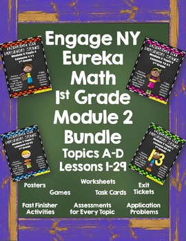 Preview of Engage NY (Eureka} Math 1st Grade Module 2  Bundled!