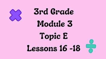Preview of Engage NY 3rd Grade Module 3 Topic E Lessons 16-18 Google Slides