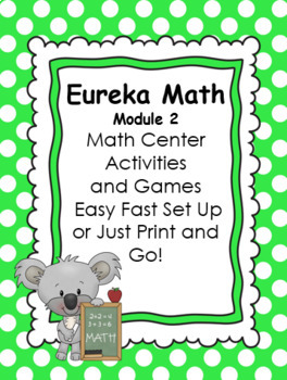 Preview of Engage NY Eureka Math First Grade Module 2 Center Games Bundle EXTRA PRACTICE