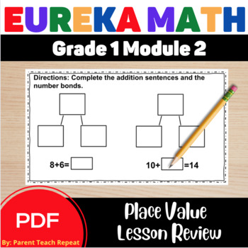 Preview of Engage NY {Eureka} Math Grade 1 Module 2 Lesson Review Worksheets Place Value