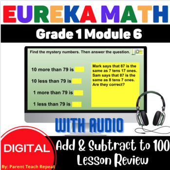 Preview of Engage NY {Eureka} Math Grade 1 Module 6 Digital Review with AUDIO Add Subtract