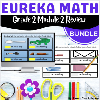Preview of Engage NY {Eureka} Math Grade 2 Module 2 Digital and PDF Review BUNDLE