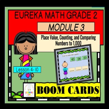 Preview of Eureka Math Grade 2 Module 3 Lessons 4-10 BOOM CARDS