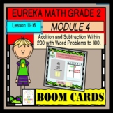 Eureka Math Grade 2 Module 4 Lessons 11-16 BOOM CARDS
