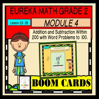 Preview of Engage NY Eureka Math Grade 2 Module 4 lessons 23-28 BOOM CARDS