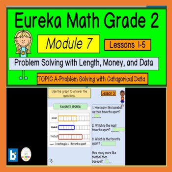 Preview of Eureka Math Grade 2 Module 7 Lessons 1-5 BOOM CARDS