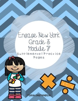 Preview of Engage NY Eureka Math Grade 3 Module 7 Supplemental Practice Pages