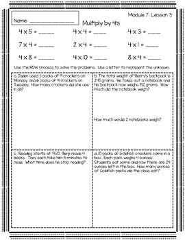 eureka math grade 3 module 7 lesson 15 homework