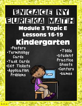 Preview of Engage NY {Eureka} Math Module 3 Topic E Lesson 16-18 Kindergarten