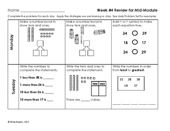 eureka math grade 1 module 4 lesson 5 homework