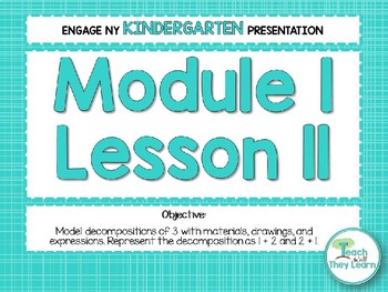 Preview of Engage NY Math PowerPoint Presentations Kindergarten Module 1 Lesson 11