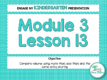 Preview of Engage NY  Math PowerPoint Presentations Kindergarten Module 3 Lesson 13