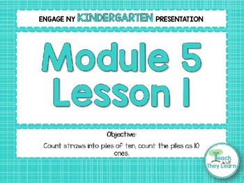 Preview of Engage NY  Math PowerPoint Presentations Kindergarten Module 5 Lesson 1