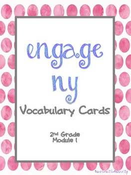 Preview of Engage NY/Eureka Math Second Grade Module 1 Vocabulary Cards