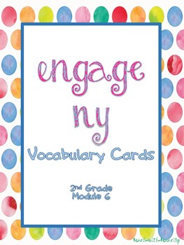 Preview of Engage NY/Eureka Math Second Grade Module 6 Vocabulary Cards