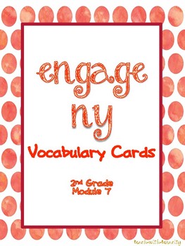 Preview of Engage NY/Eureka Math Second Grade Module 7 Vocabulary Cards