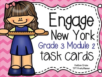 Preview of Engage NY Eureka Math Third Grade Module 2 Task Cards