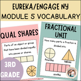 Engage NY/Eureka Module 5 Grade 3 Math Vocabulary Posters 