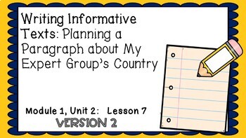 Preview of Engage NY Expeditionary Learning Module1: Unit 2 Lesson 7 2nd Edition PPT