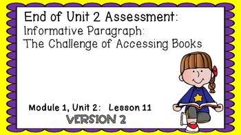 Preview of Engage NY Expeditionary Learning Module1 Unit2 Lesson11 2nd Edition PowerPoint