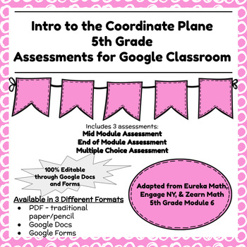 Preview of Digital & Printable Engage NY Grade 5 Math Module 6 - Assessments