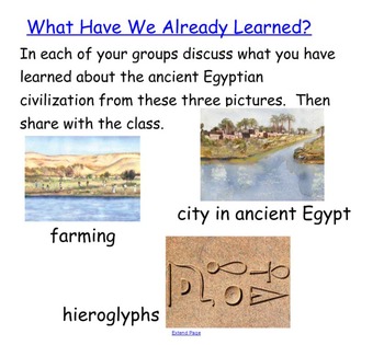 Preview of Engage NY First Grade ELA Domain 4 Early World Civilizations Lessons 1-13