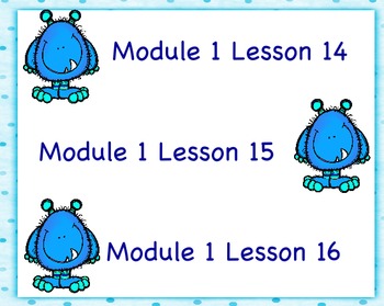 Preview of Engage NY First Grade Module 1 Topic D (Lessons 14-16)