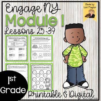 Preview of Engage NY Grade 1 Module 1 Lessons 25-39 Printable and Digital Resource