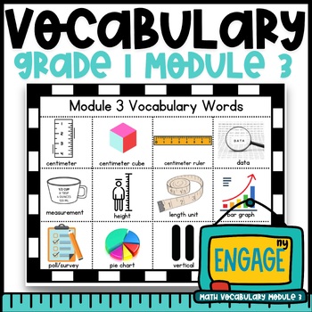 Preview of Engage NY Math:  Grade 1 Module 3 Vocabulary Student Reference Guides