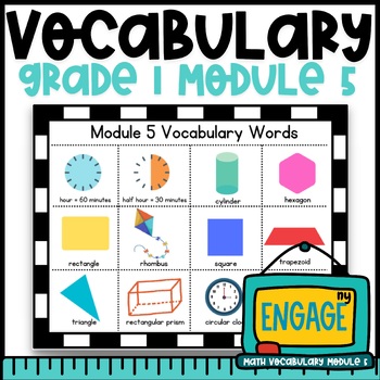 Preview of Engage NY Math: Grade 1 Module 5 Vocabulary Student Reference Guides