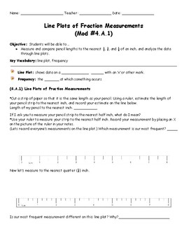 Preview of Engage NY: Grade 5 -- Module 4 Guided Notes