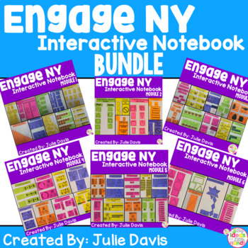 Preview of Engage NY Kindergarten Math Interactive Notebook Bundle