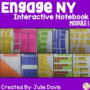Preview of Engage NY Kindergarten Math Module 1 Interactive Notebook