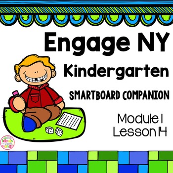 Preview of FREE Engage NY Kindergarten Math Module 1 Lesson 14 SmartBoard