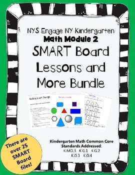 Preview of Engage NY Kindergarten Math Module 2 SMART Board and More!