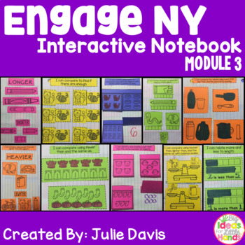 Preview of Engage NY Kindergarten Math Module 3 Interactive Notebook