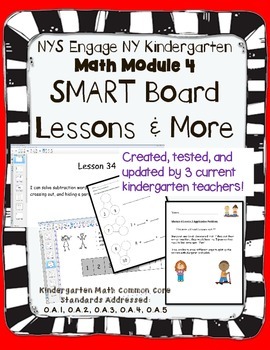 Preview of Engage NY Kindergarten Math Module 4 SMART Board and More!