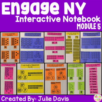 Preview of Engage NY Kindergarten Math Module 5 Interactive Notebook