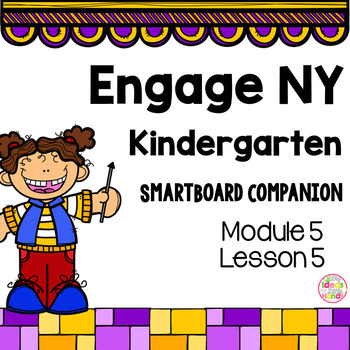 Preview of Engage NY Kindergarten Math Module 5 Lesson 5 SmartBoard