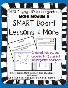 Preview of Engage NY Kindergarten Math Module 5 SMART Board and More!